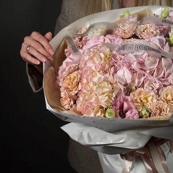 Букет «Розовая пудра»