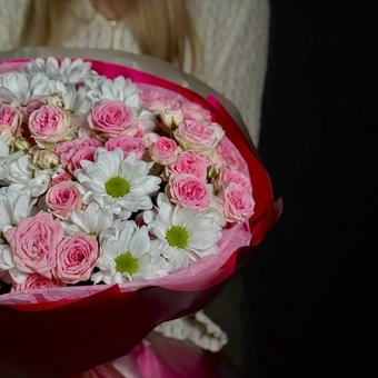 Букет «Сладкий розовый»