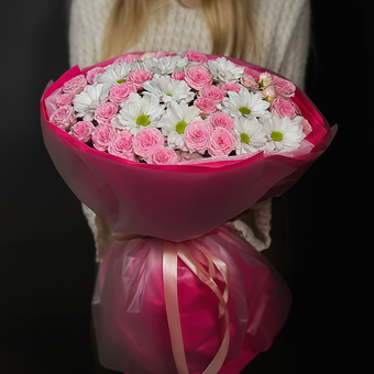 Букет «Сладкий розовый»