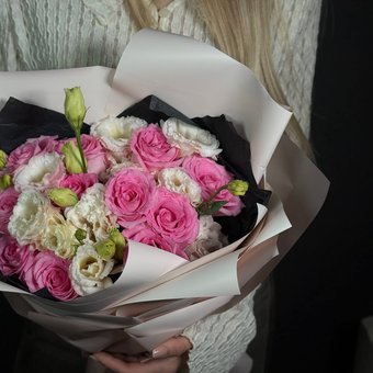 Букет «Ваниль и роза»