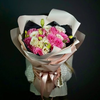 Букет «Ваниль и роза»