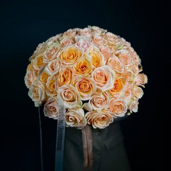 Букет «Персиковый шелк»