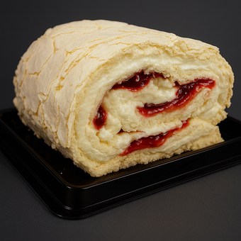 Меренговый рулет с клубникой 310 г.