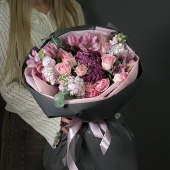 Букет «Пудровый Бургунди»