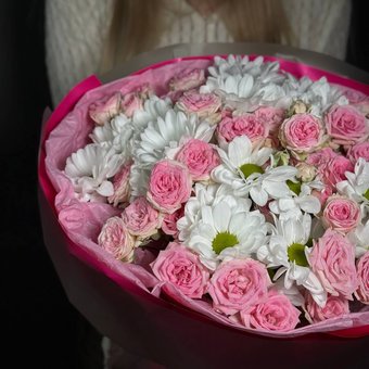 Букет «Сладкий розовый»