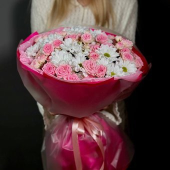 Букет «Сладкий розовый»