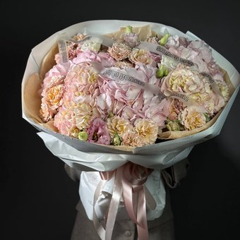 Букет «Розовая пудра»